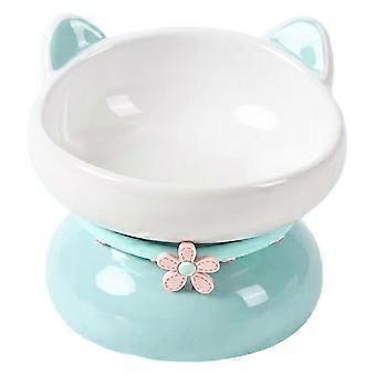 Cat Bowl Ceramic Tilted Elevated Kitten Pet Bowls compatible with Small Dogs Raised Cats Water Food Bowls Feeding Bowl Feeder C