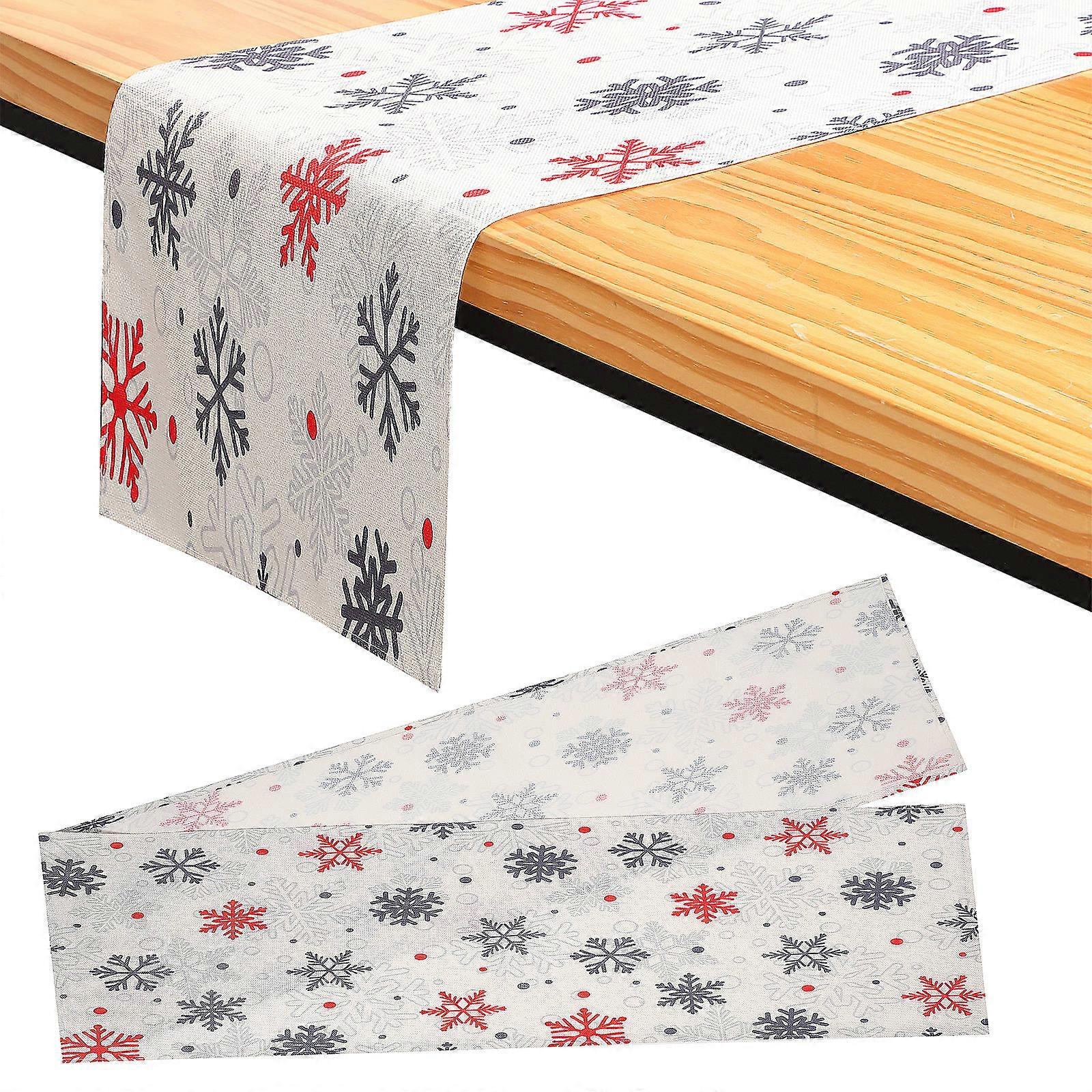 Christmas Table Runner Linen Table Runner for Decoration Use