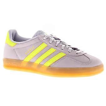 Adidas Originals Womens Trainers Gazelle Indoor W Leather Lace Up lilac yellow