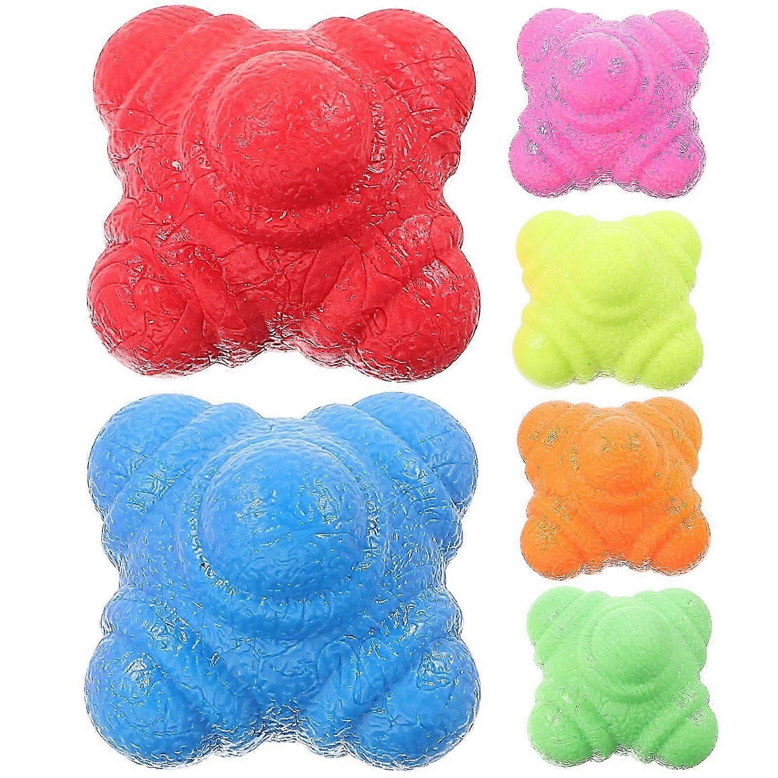Agility Balls for Training Use 12Pcs Hexagonal Reaction Training Balls