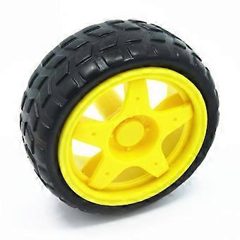 Conjunto de 8 peças de pneus de borracha para carrinho de brinquedo infantil, motor, chassi de carro robô inteligente, acessórios para brinquedos.