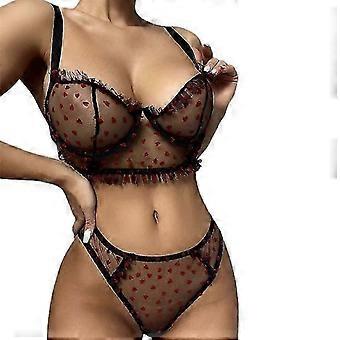 Mode Damen Sexy Transparente Spitze Pyjamas Kleid Sexy Dessous