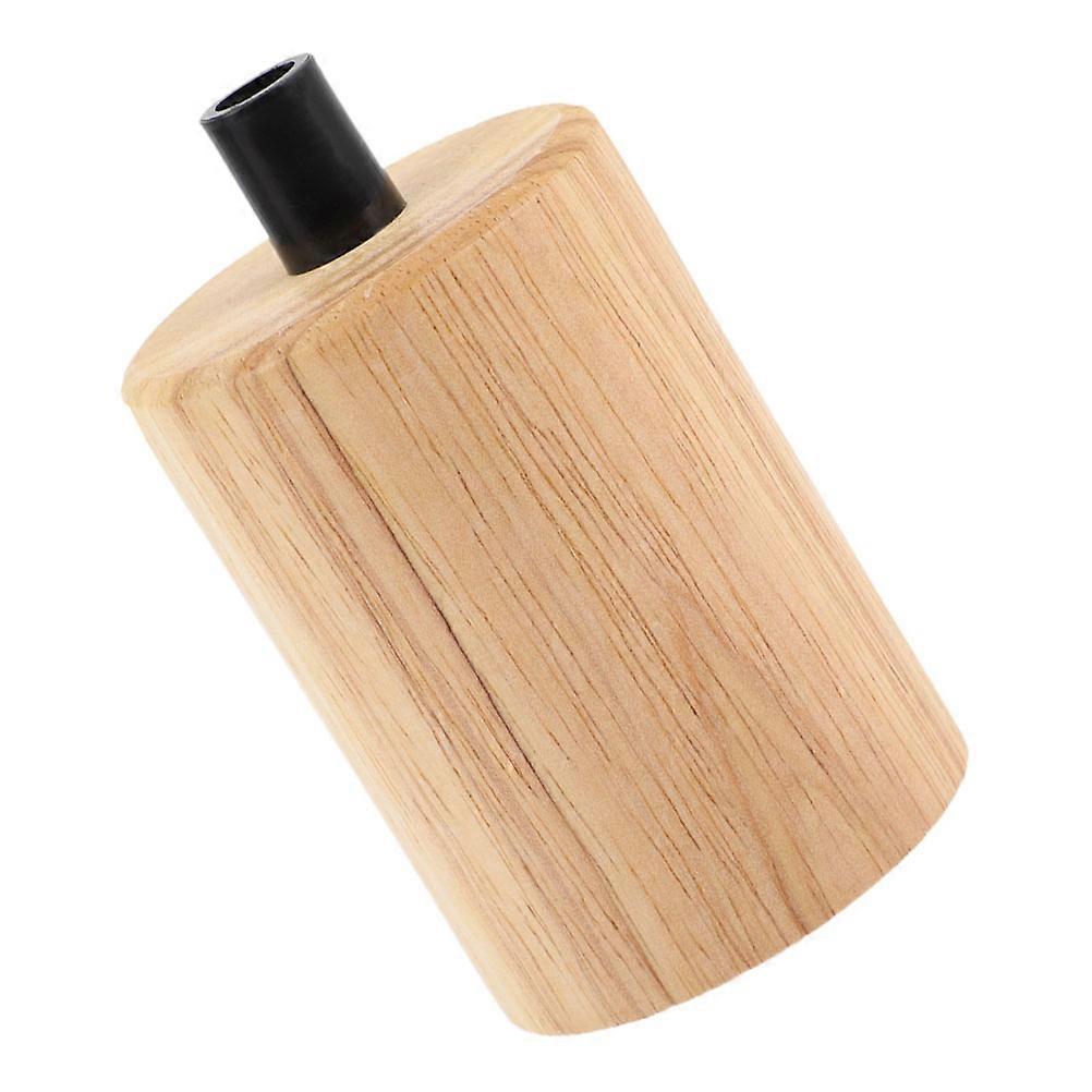 Wooden Bulb Socket E27 Base for Lamp Use 2Pcs Creative Lamp Holder
