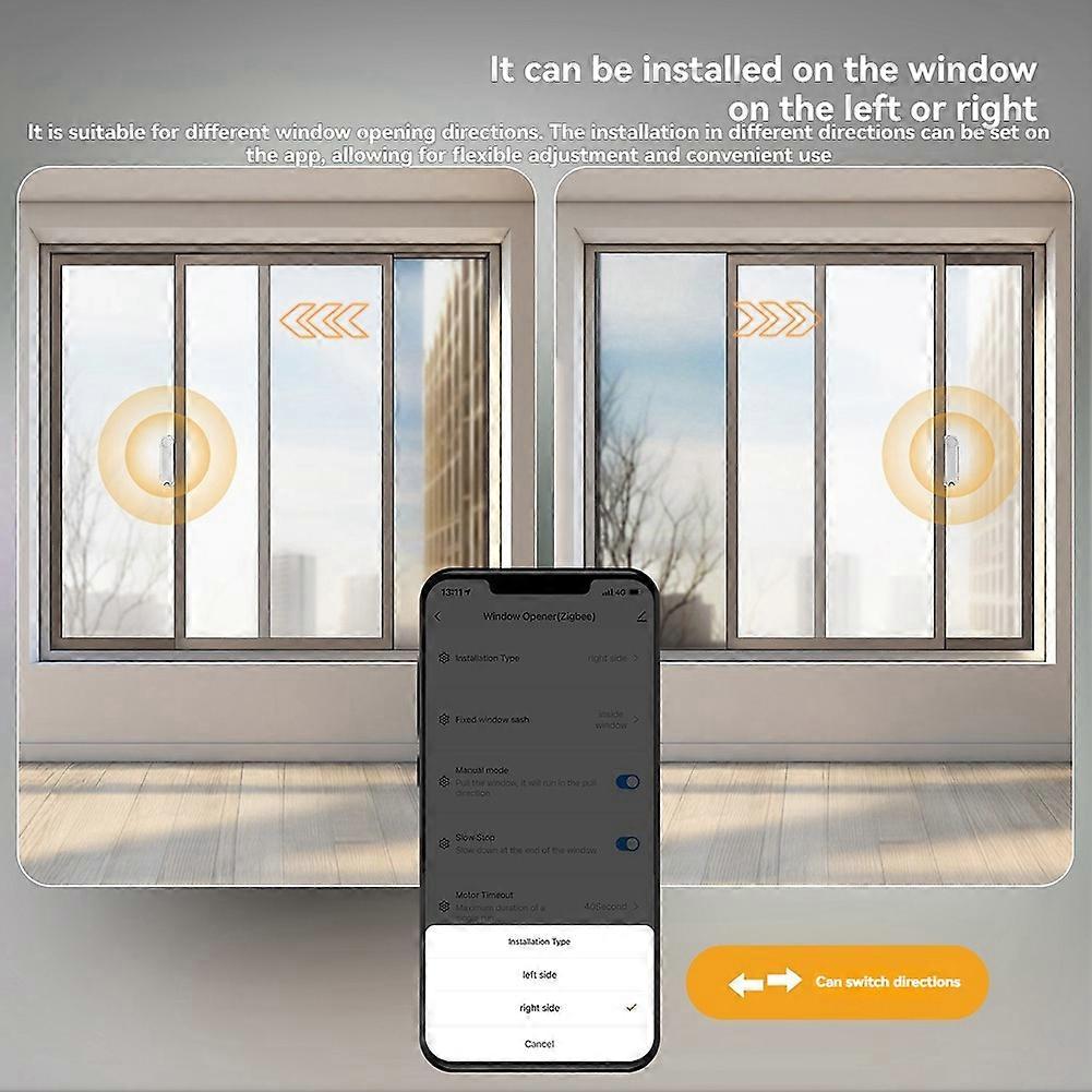 Tuya ZigBee Smart Sliding Window Pusher Automatic Opener Closer Solar Charging App Remote Control