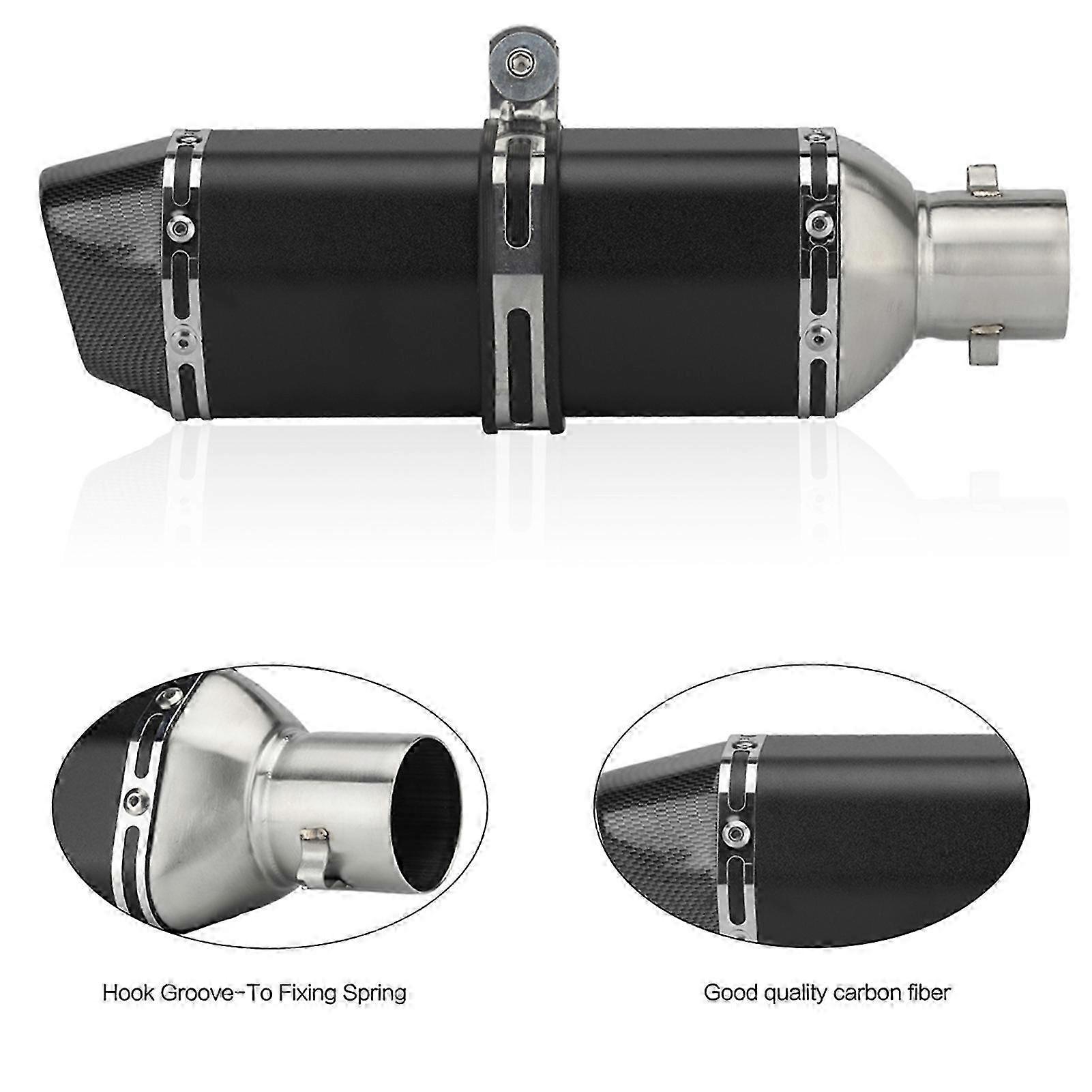 Small hexagonal titanium exhaust muffler suitable compatible with motorcycles
