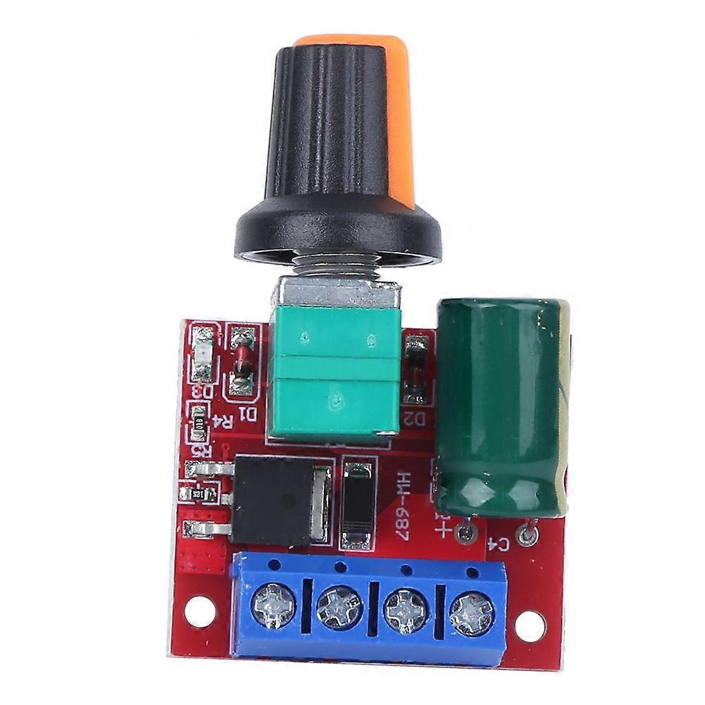 2Pcs Speed Controller PWM Mini DC Motor 4.5V?28V Adjustable Driver Switch LED Module 5A