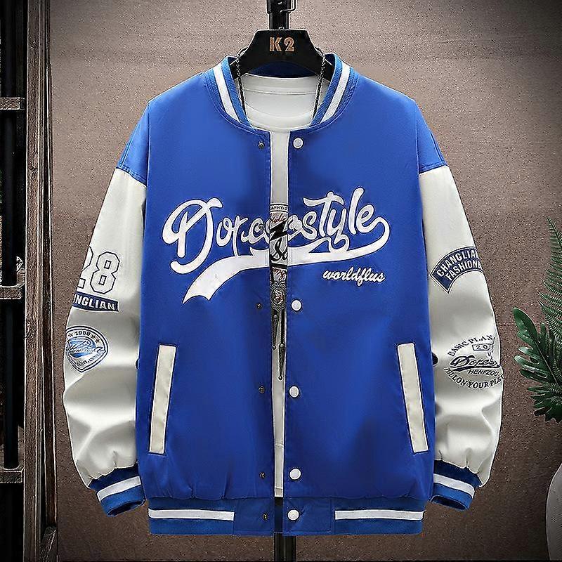 Men's Spring Summer and Autumn Thin Section Button Section Loose Casual Baseball Jacket