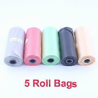 Portable Plastic Dispenser Box compatible withBaby Diaper Waste Bag Removable Baby Strollers Organizer Storage Box with 5 Roll Garbage Bags