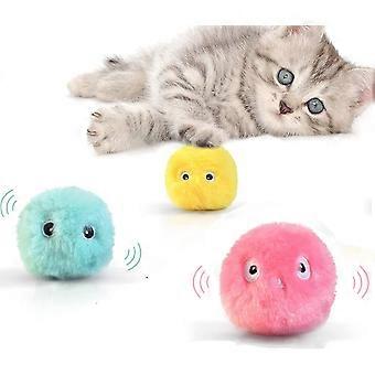Bird Shape Cat Toy Ball with Catnip, Realistic Interactive Cat Toy with Birdsong, for Biting, Diversion, Chewing (Three Items)