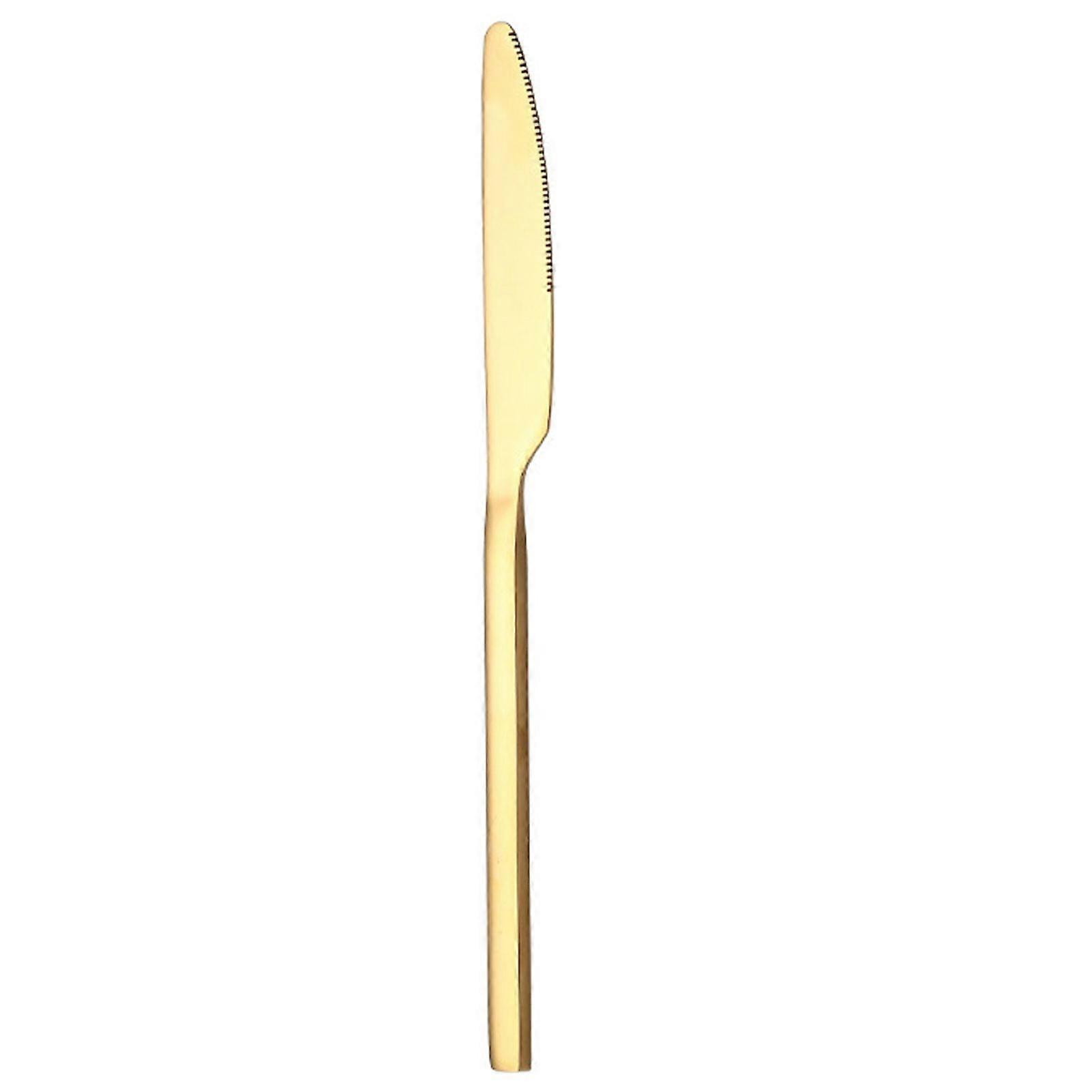 Tableware Solid Rust-Proof Ergonomics Handle Stainless Steel Spoon Fork Knife Kitchen Supplies KAESI