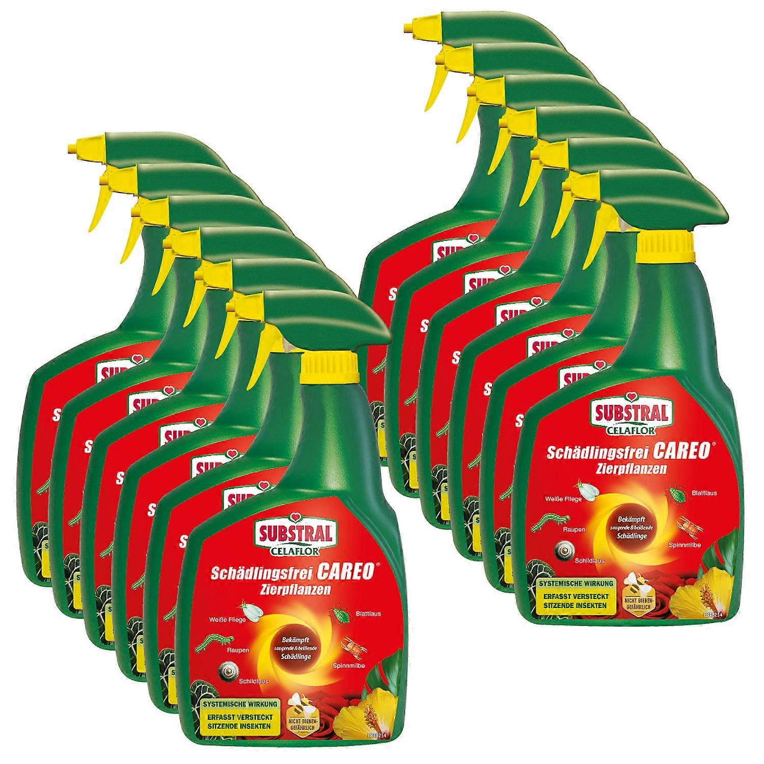 12 x SUBSTRAL® Celaflor® Pest-Free Careo® Ornamental Plant Spray, 800 ml spray bottle