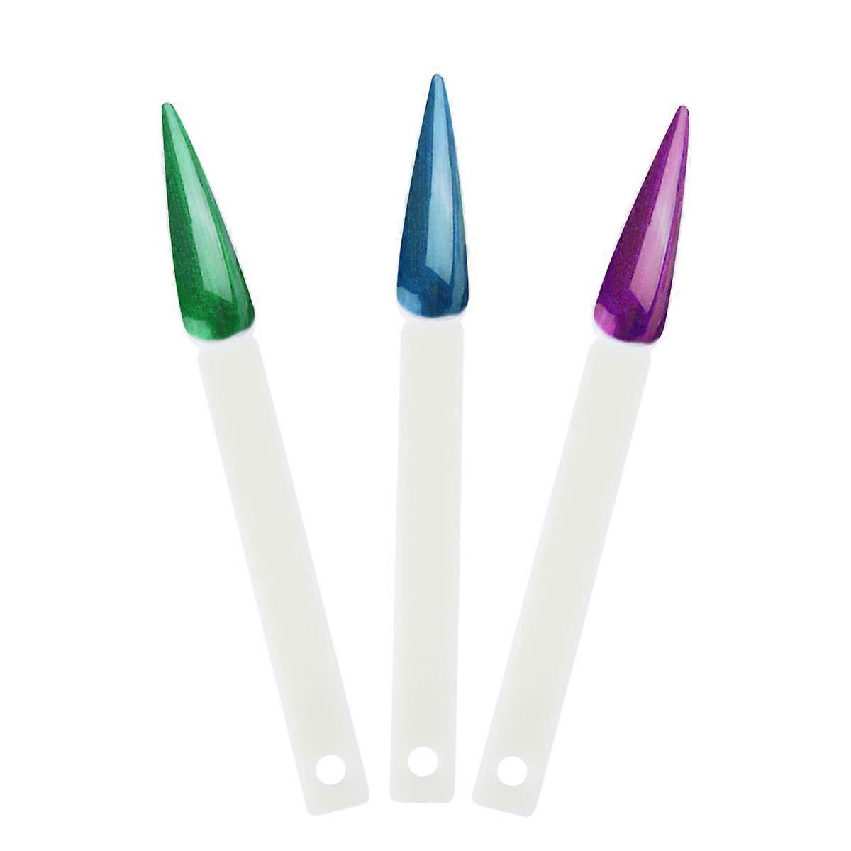 Nail Sample Display False Nail Tips Fan Shaped Plates for 2Sets