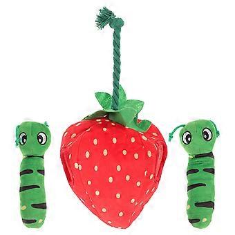 Interactive Dog Sounding Toy Plush Chewing Plaything 1Set