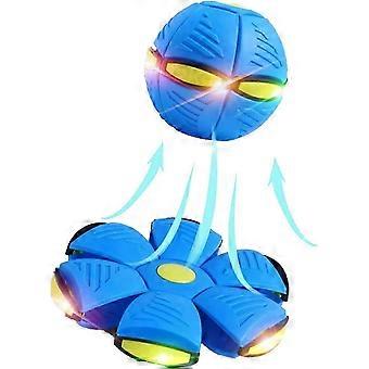 UFO Deformation Magic Flying Saucer Ball Toy with LED Lights for Kids Outdoor Playxx