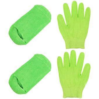 Comfortabele, hydraterende handschoenen en sokken voor handverzorging (4 sets)