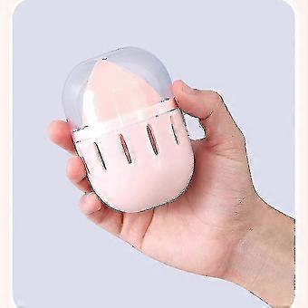 Makeup Sponge Holder  Cosmetic Egg Sponge Organizer Case With Clear Lid Dust Free Blender Holder For Girls Women In Handbags Travel Luggage