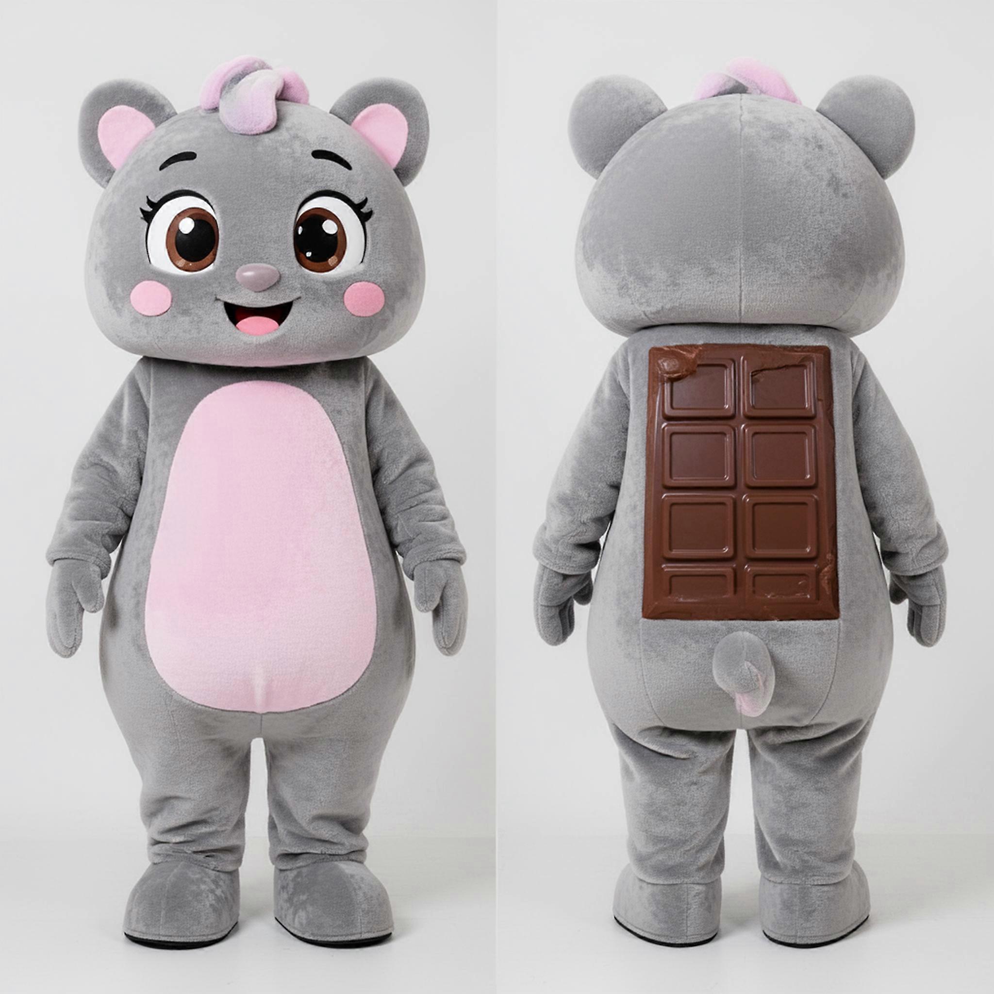 MASTICOT Gray Rounded Chocolates Mascot