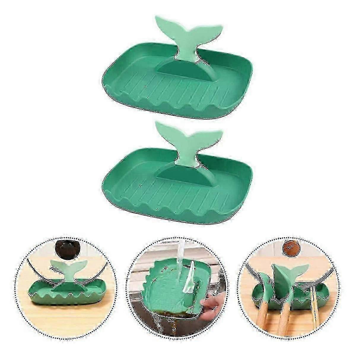 2 Piece Spoon Holder And Cover Holder Multifunctional Kitchen Tool