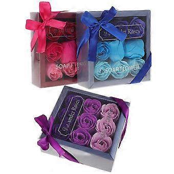 Romantic Soap Flower Present Box for Gift 3 Boxes Rose Soap Bouquet