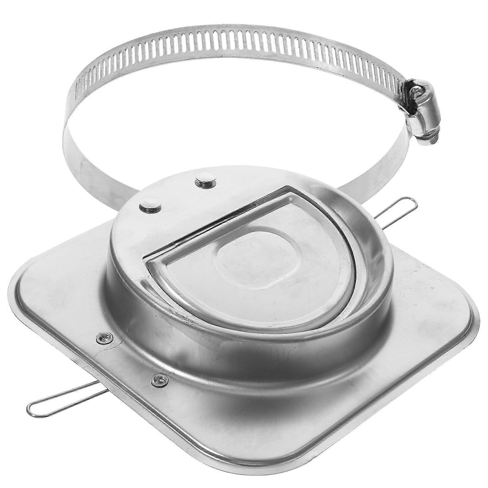 Kitchen Ventilator Valve Clamp Check Valve for Kitchen Use 5Sets Silver
