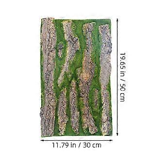 Sfondo roccioso 3D per acquario, decorazione per terrari e habitat di rettili, simula la corteccia.