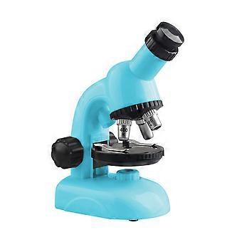 Kindermicroscoop speelgoed HD 1200x vergroting DIY biologisch experiment glazen educatief wetenschapsspeelgoed blauw 22,5x18x10cm (8,86x7,1x3,94in)