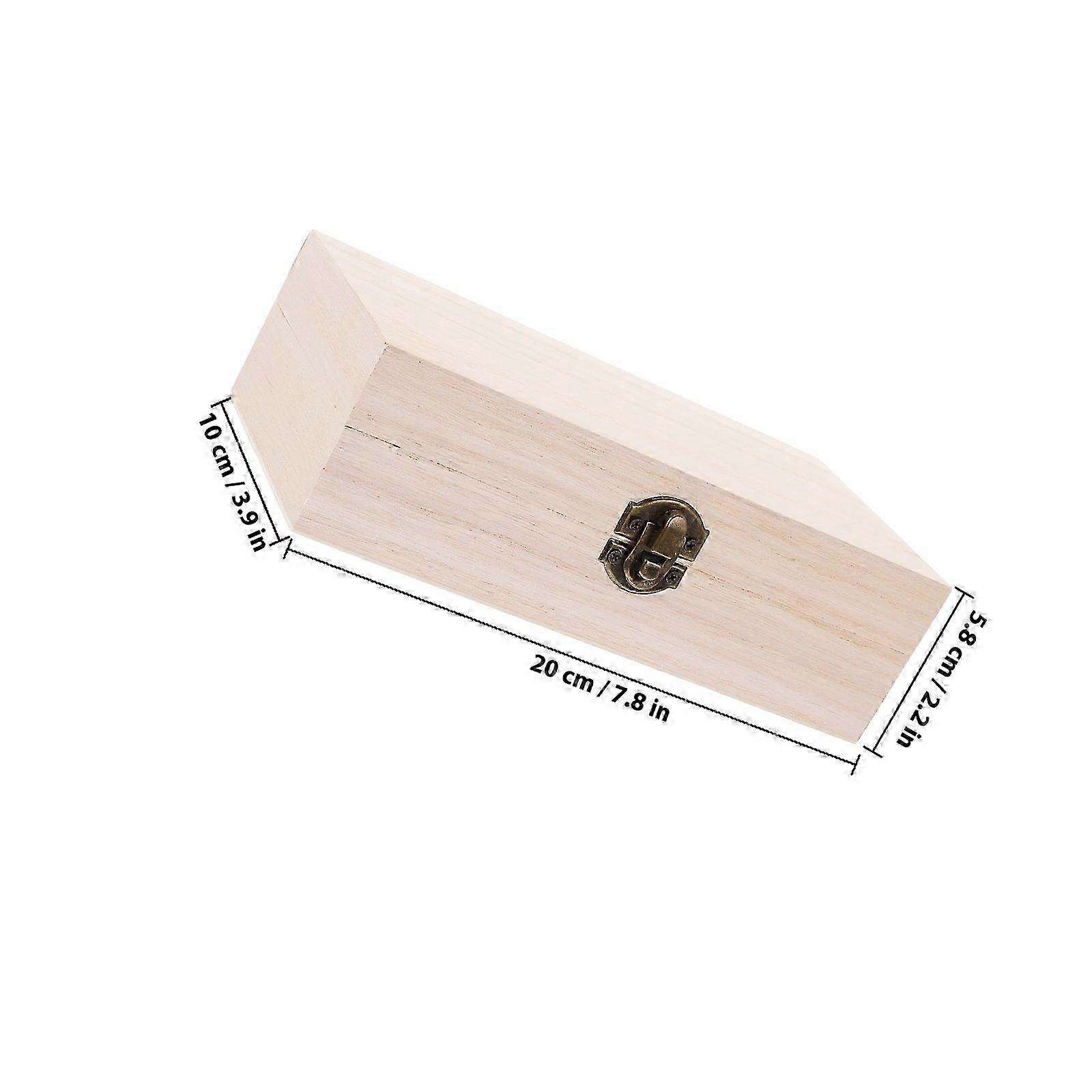 Solid Wood Rectangular Storage Box Lid