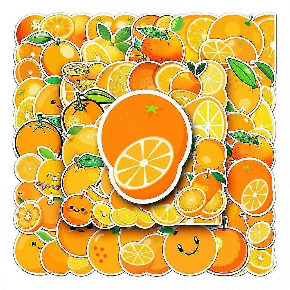 Orange Waterproof Vinyl Sticker Pack