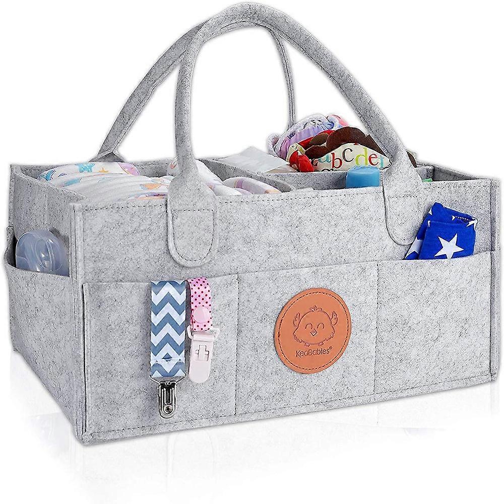 Collapsible Modular Baby Basket Stylish Gray