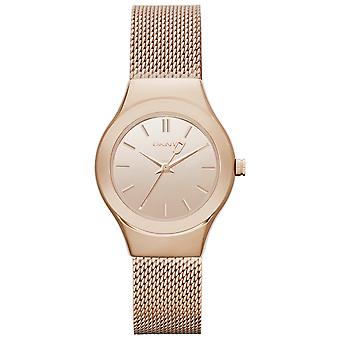 Dkny greenpoint reloj para Mujer Analógico de Cuarzo con brazalete de Acero inoxidable bañado en oro NY2105