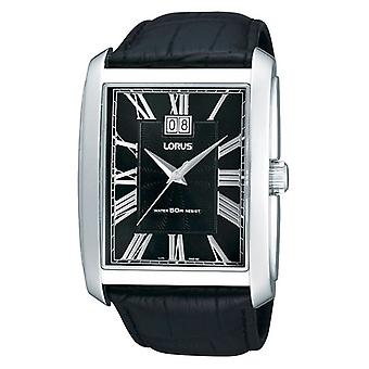 Lorus Watches Quartz Analog Men Watch with RQ509AX9 Cowskin Bracelet