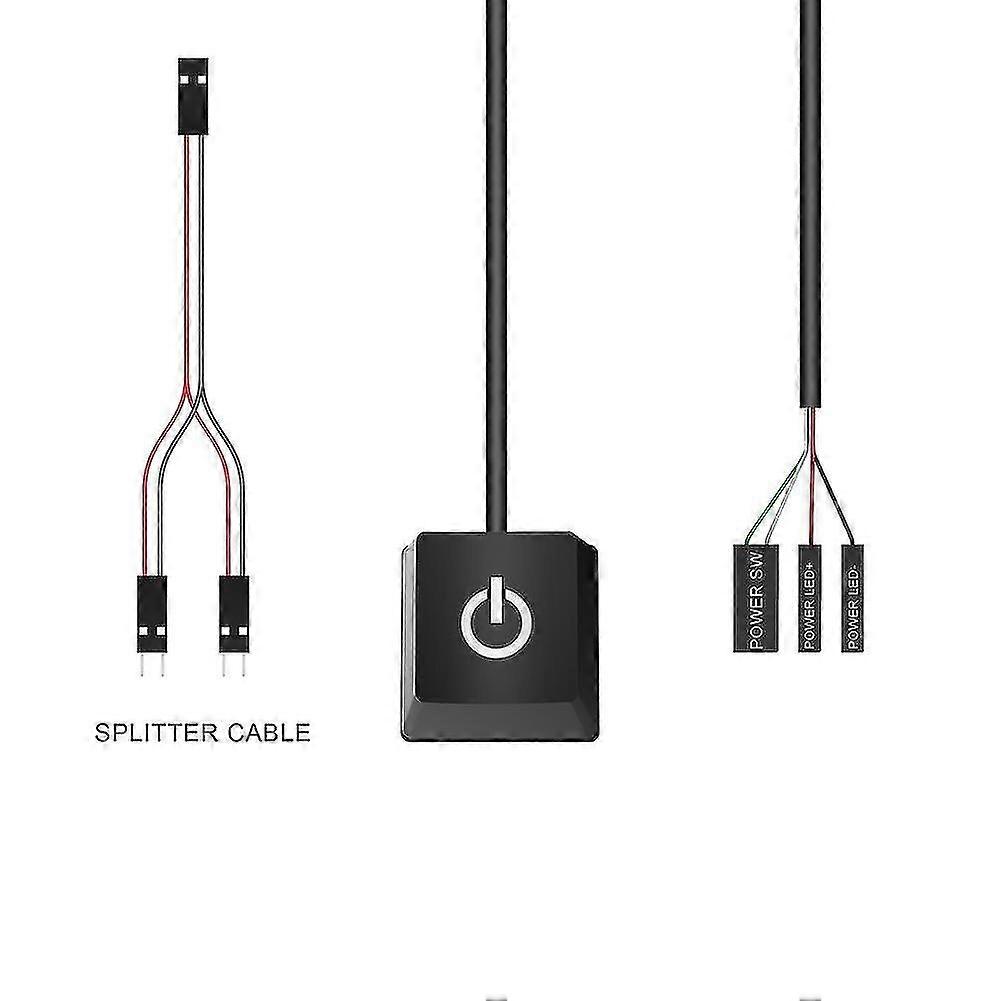 Mechanical Blue-Lit PC Power Switch