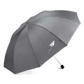 Travel Umbrella AGrey 108x68cm Windproof Compact Folding Umbrella with WaterRepellent Canopy and Durable Steel Frame
