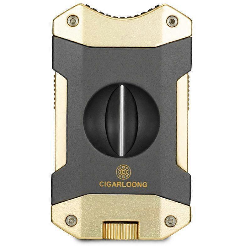 cigar cutter, Cigar cutter Sharp Portable V-Shaped cutter Multi-Function Bottom Cigar Drill Gift Box
