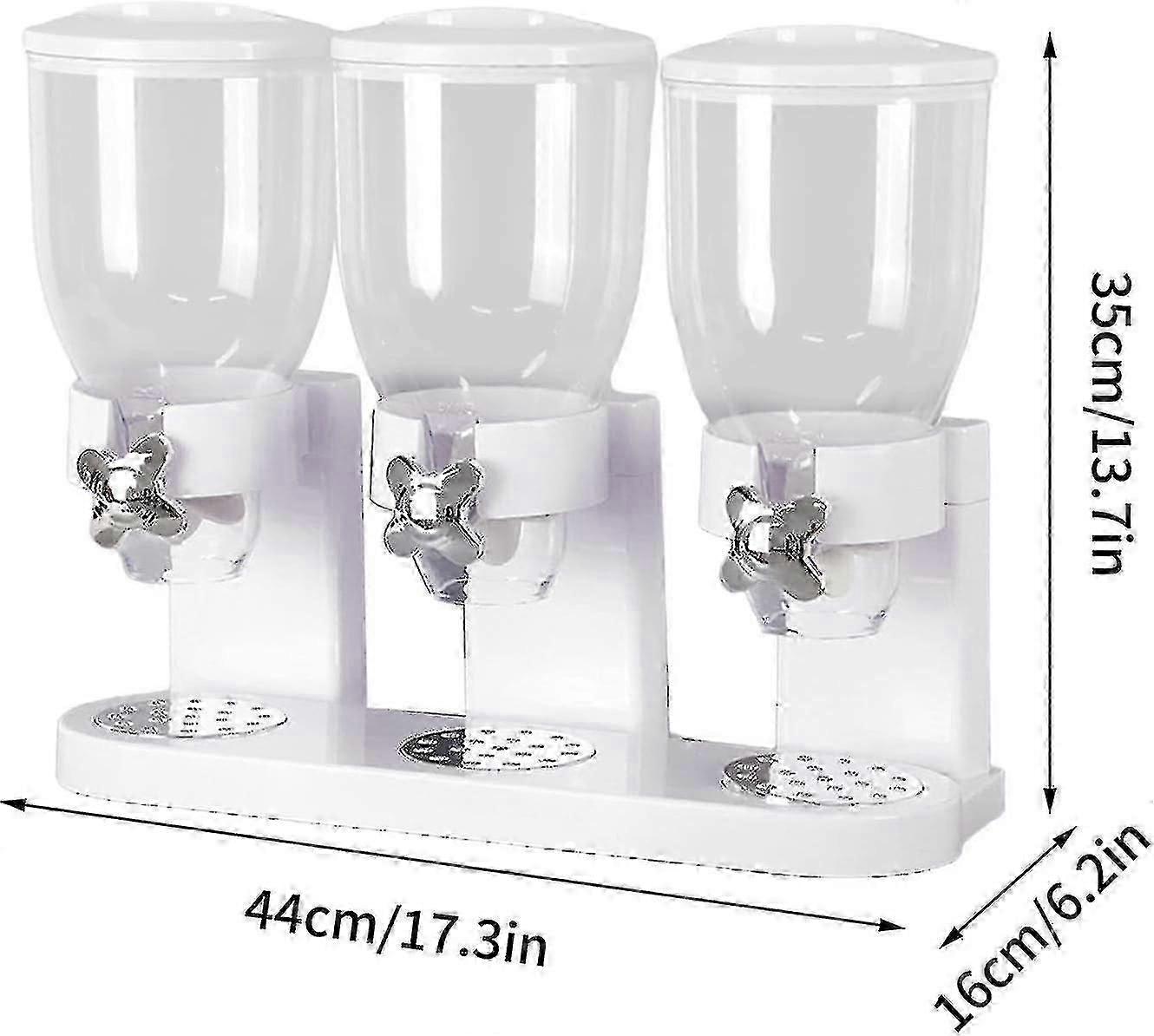 3-Section Acrylic Food Storage Unit