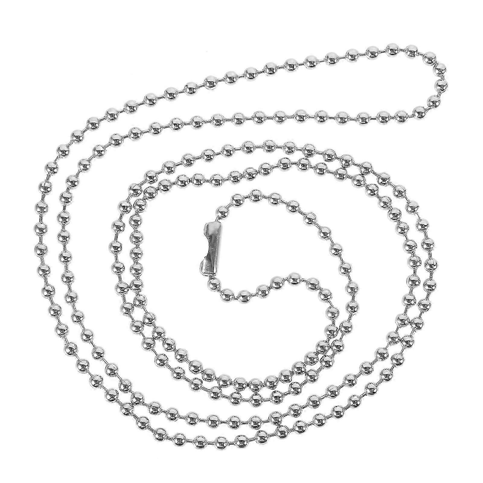 Smooth-Finish Stainless Beaded Chain