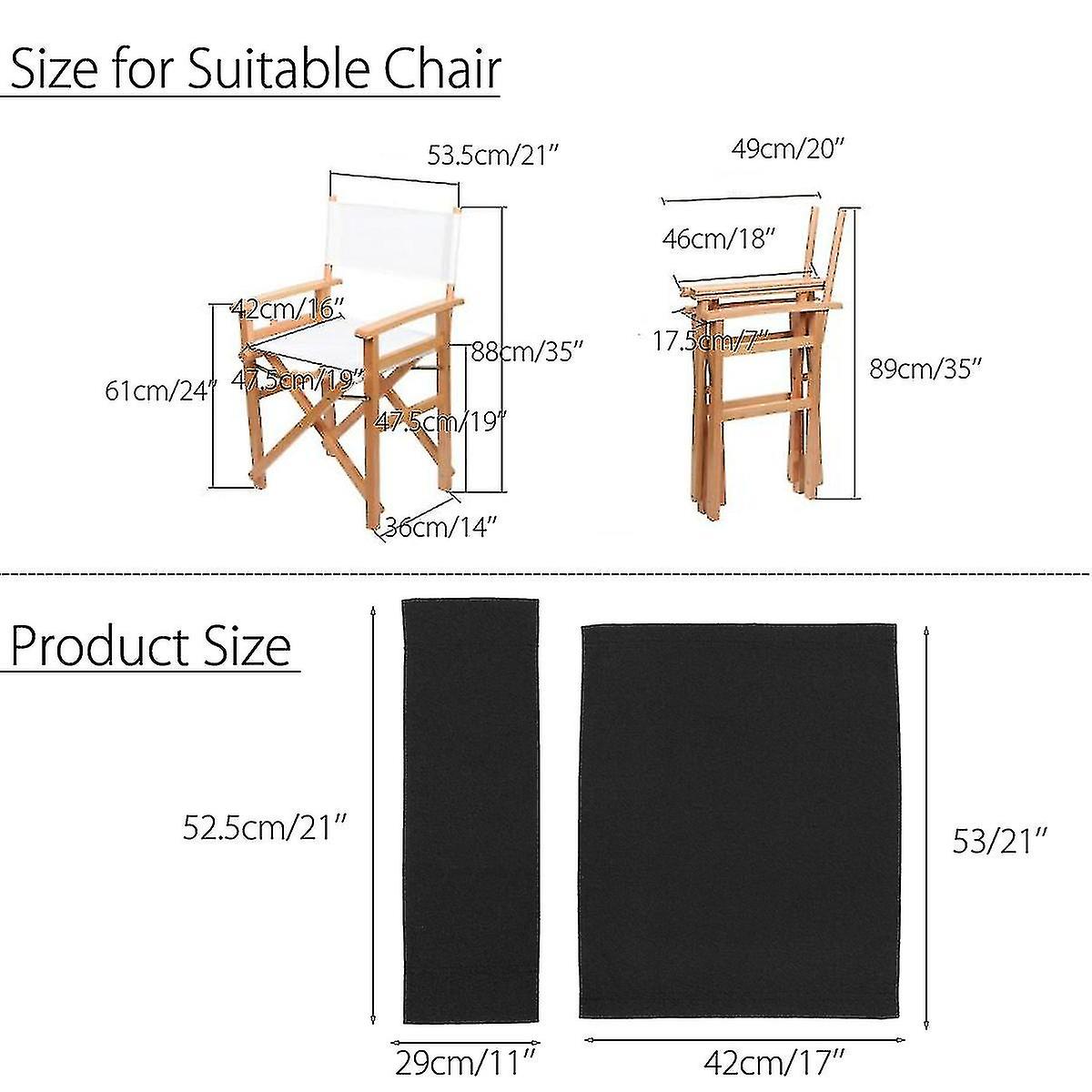 Directors Chair Replacement Canvas Cover Stool Protector Seat Covers Sheet