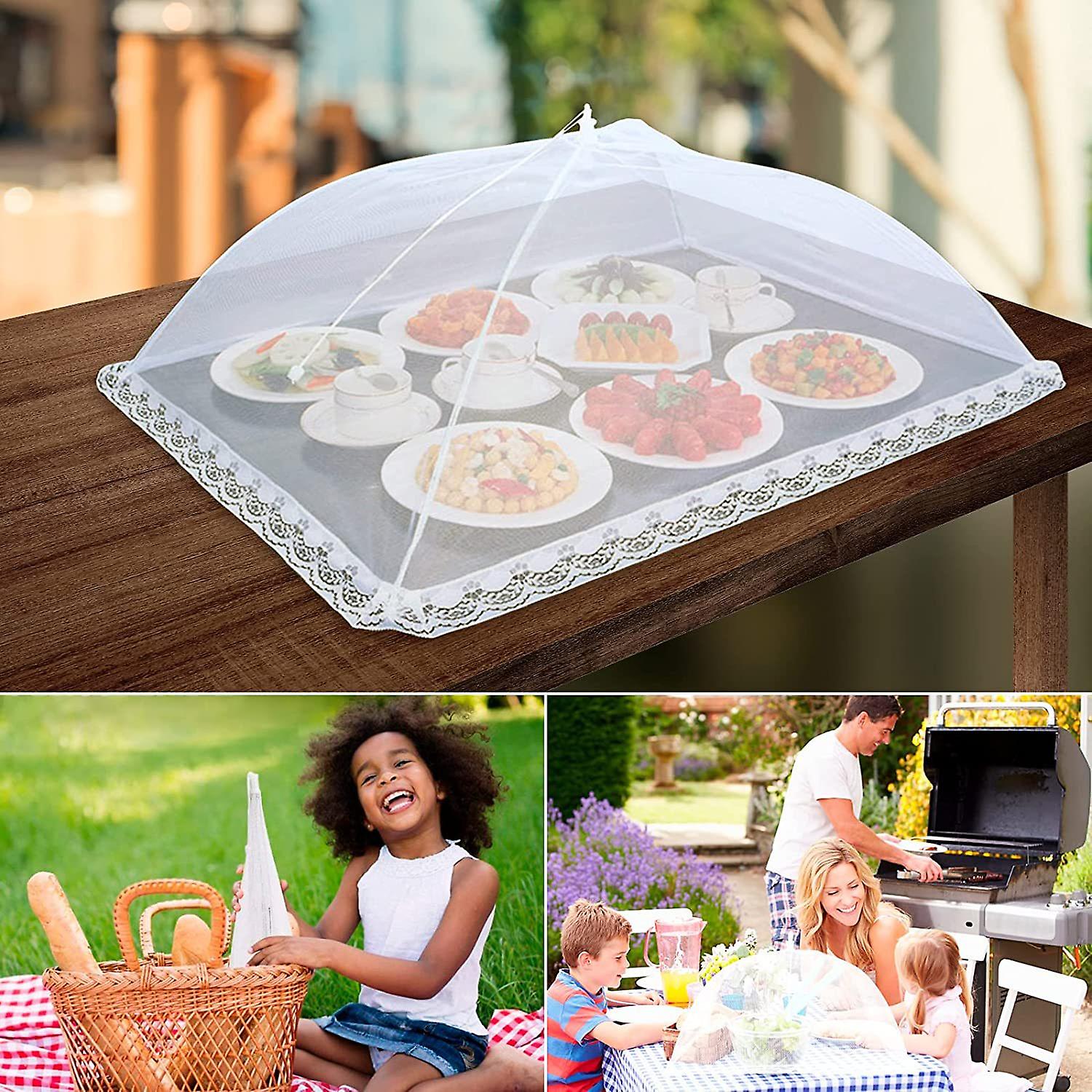 Foldable Umbrella Food Cover Tent Umbrella Screens Cloth To Keep Bugs