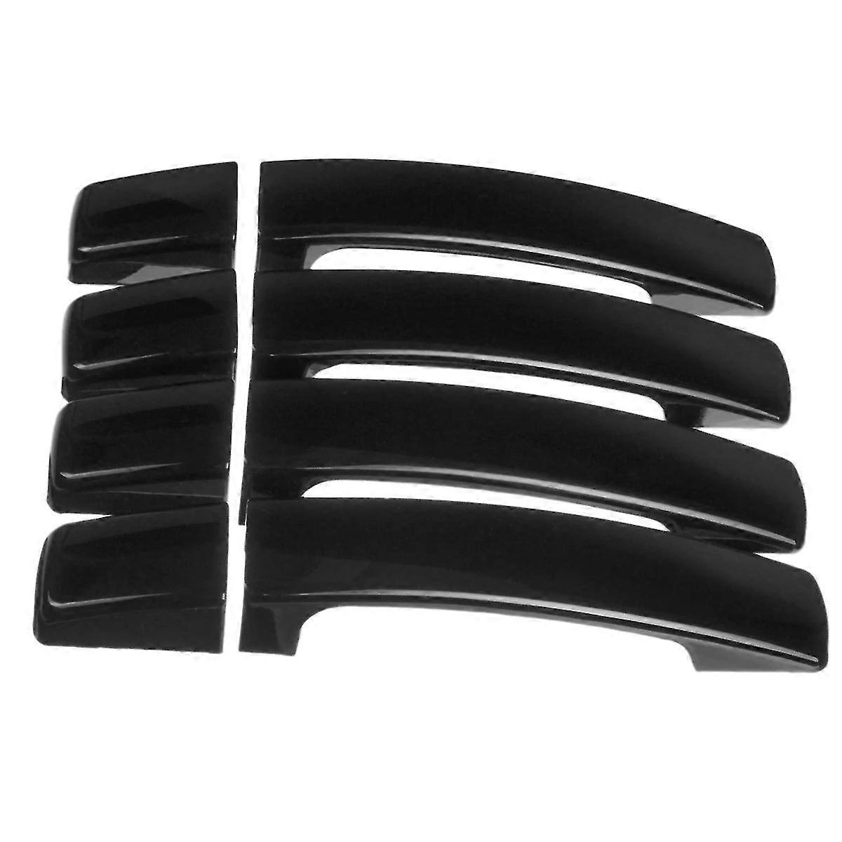 8pcs Gloss Black Door Handle Covers For Range For Range Sport 3 2 2005-2009