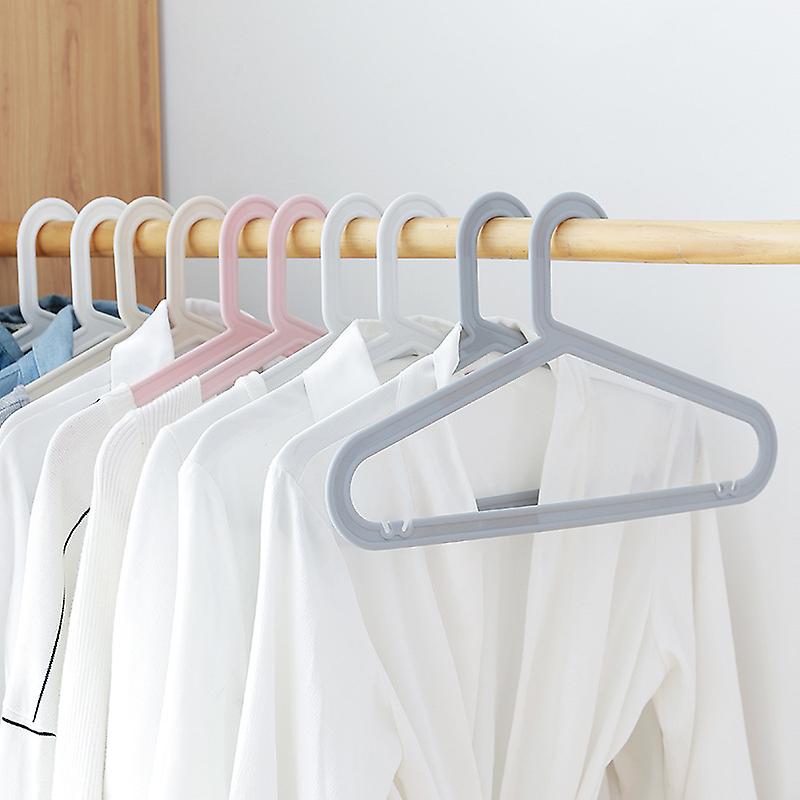 Pack of 10 Non-Slip Hangers, Ideal for T-Shirts and Sweaters, Rotating Hooks