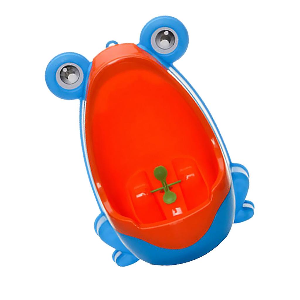 Toddler Boy Portable Toilet Frog Potty Urinal Stand Up Pee Training-Blue