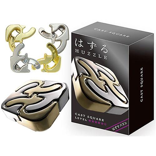 SQUARE Hanayama Level 5 Cast Huzzle Brain Teaser High Quality Puzzle Ages 8+