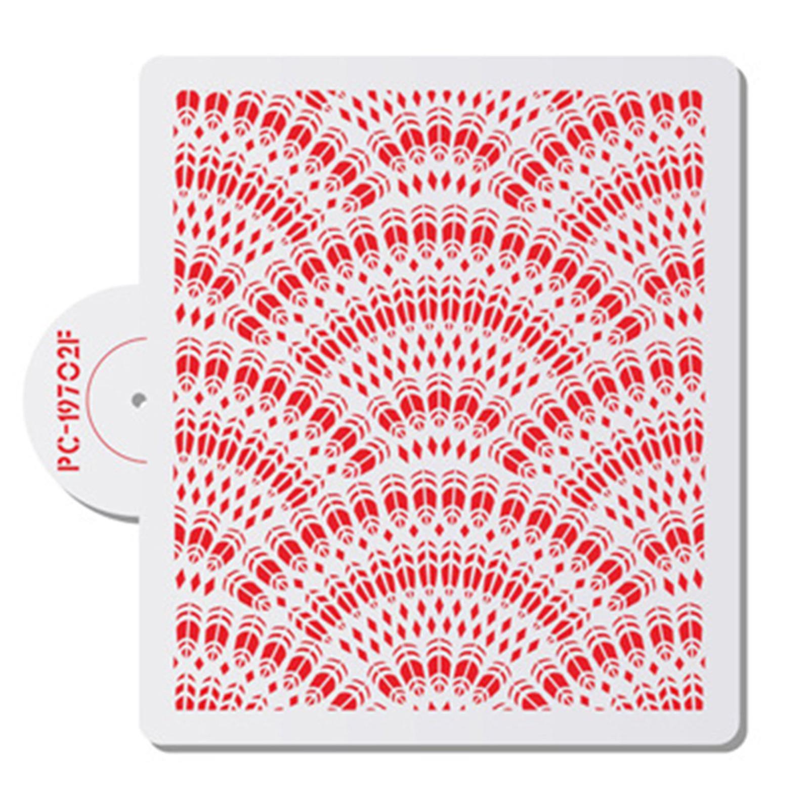 ベーカリーのためのケーキステンシルフラワーパターン装飾ペットカップケーキスプレーボーダーエンボッサー