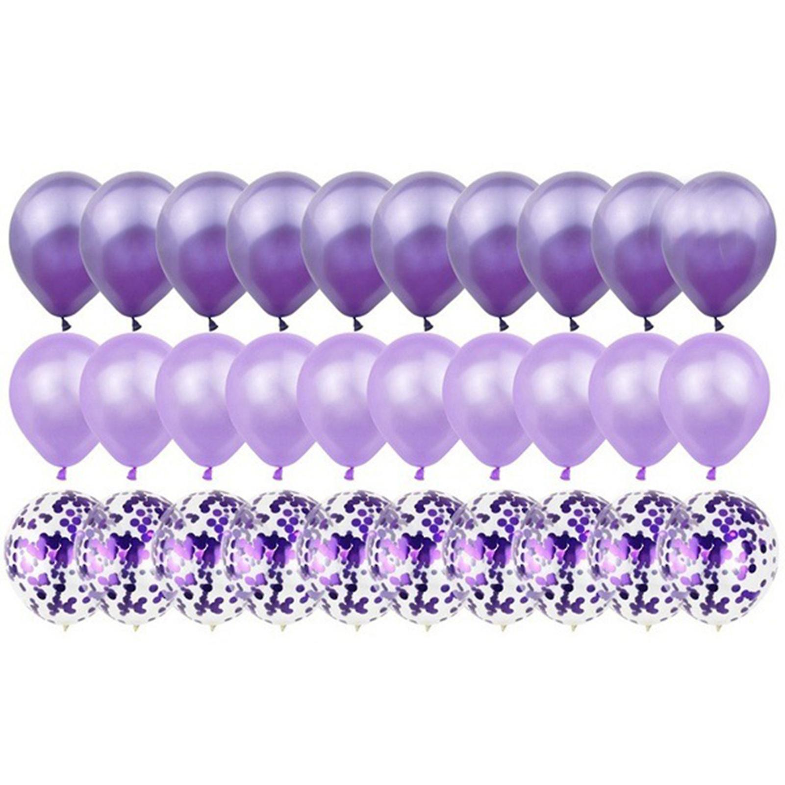 12 Inch Metallic Party Balloons Bright Color Sequin Confetti Latex Party Balloons Set For Photographing Backdrop Party Decoration