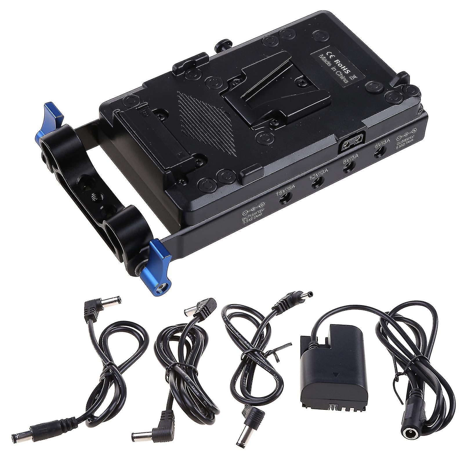 V-Mount Lock Batterieplatte Netzteil Adapter für 5d2 / 5d3 / 5d4 / 80d / 6d2
