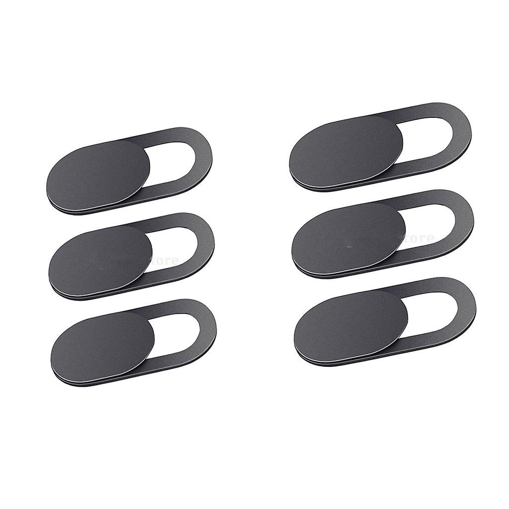 6 Pack Webcam Cover Camera Privacy Sticker for Phone,Laptop,Tablet T1 Black
