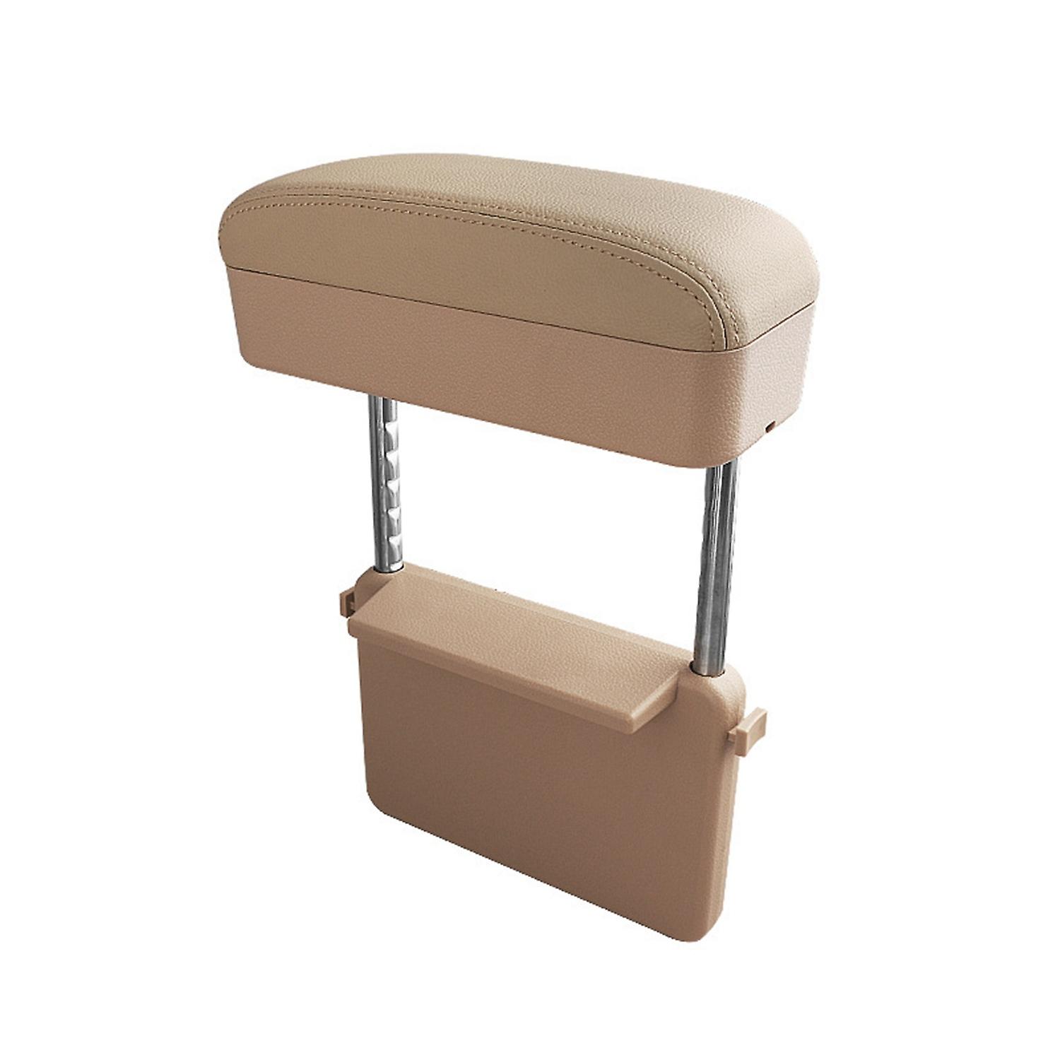 Car Armrest Center Console Box Extender, Adjustable Height Armrest Support Elbow Rest Pad for Most V