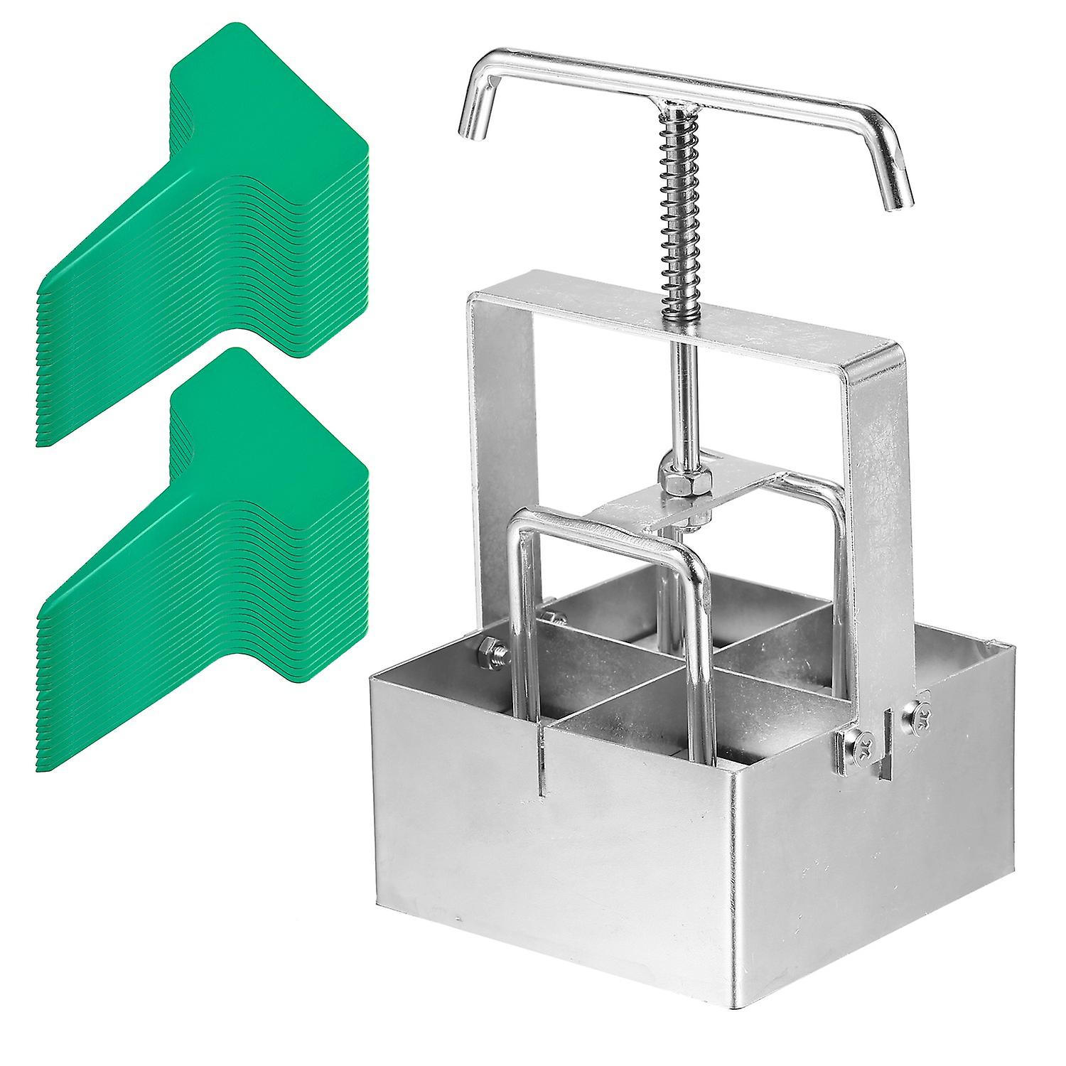 Handheld 2-Inch Soil Blocker Soil Block Maker with Dibbles Dibbers