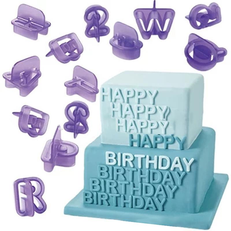40pc/set English Letter Number Alphabet Cutter Number Cookie Cutter Fondant Mold