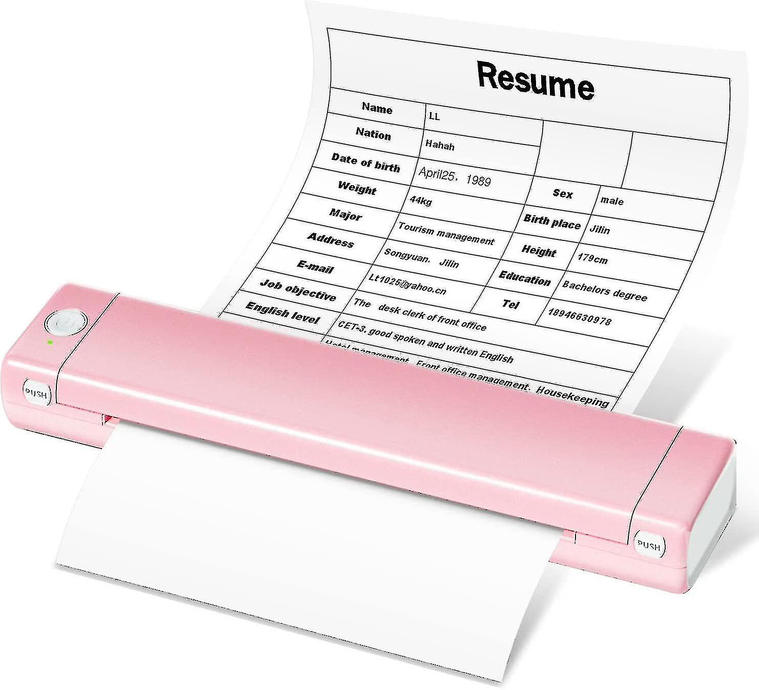 M08f A4 Wireless Thermal Printer Portable Handheld Bluetooth Mini Personal Home Office Printers Hd Printing No Need To Use Ink